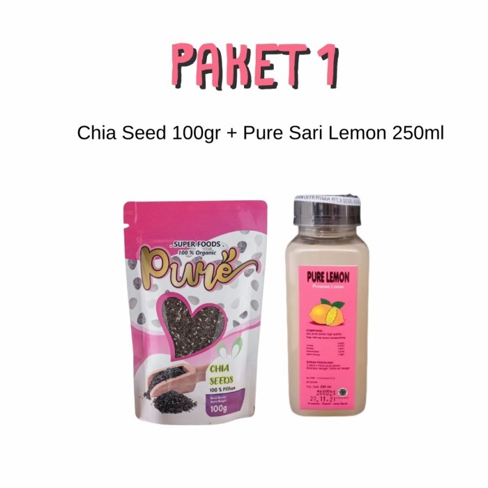 

Paket 1: Chia Seed & Lemon Kecil