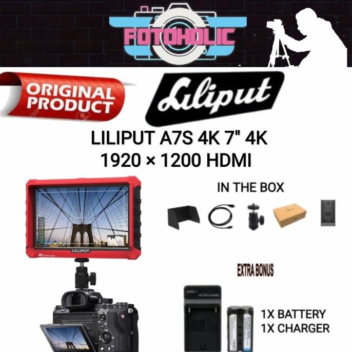 Liliput A7S Lcd Monitor 7" 4K Hdmi/Lcd Monitor Liliput A7S 7Inch 4K Terbaik