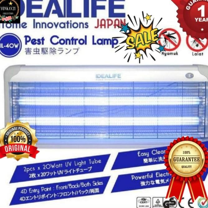 Idealife Insect Killer Il 40 W Perangkap Nyamuk Lalat Besar Lampu Uv