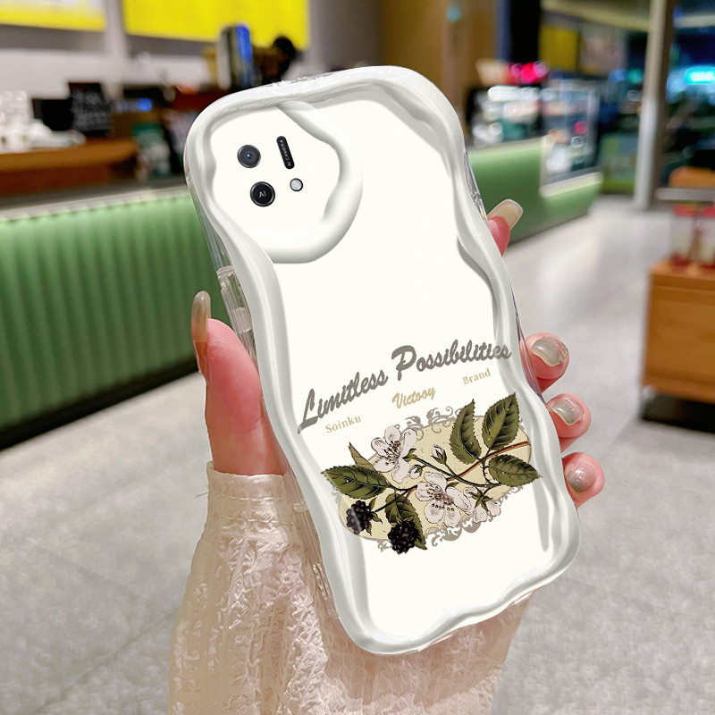 Casing Hp Untuk OPPO A16K OPPO A16E Case Casing Softcase pelindung silikon Bunga-bunga cantik pola H