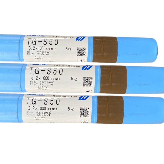 Bagus Kawat Las Filler Besi Kobe Tgs 50 3,2Mm Tg-S50 3.2Mm Er70S-G (5 Kg)