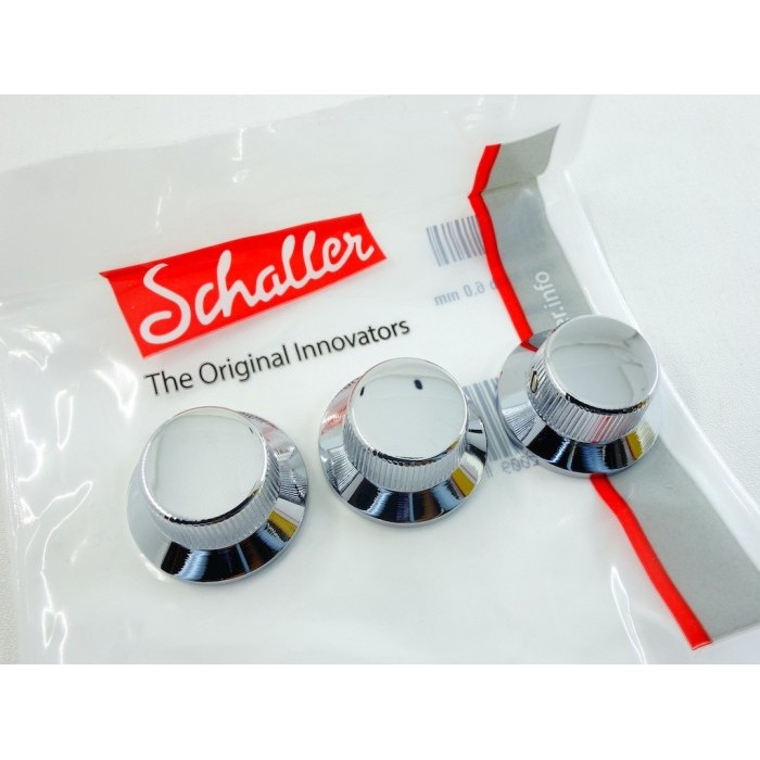 Schaller Stratocaster Knobs Chrome