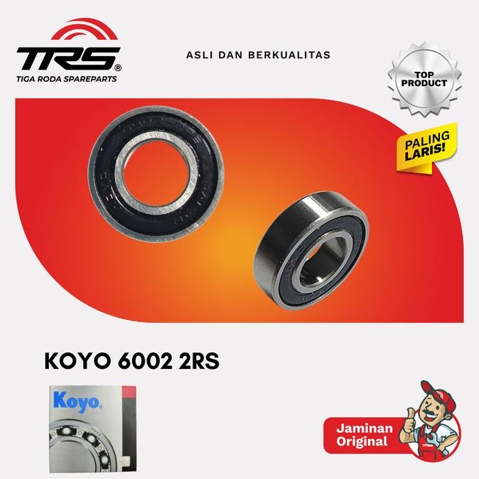 [Trs] Laker Bearing Koyo 6002 2Rs Original Koyo Original