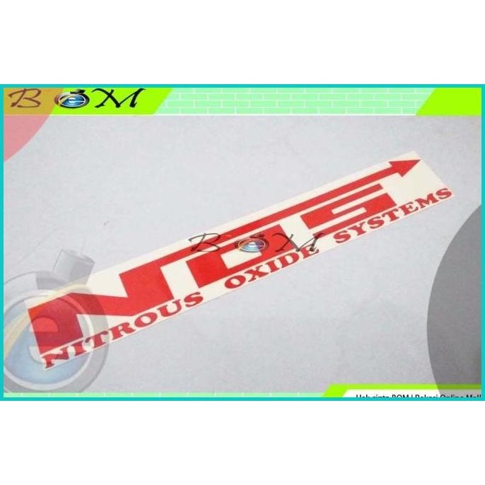 

sticker stiker tulisan cutting mobil motor NOS nitrous oxide systems