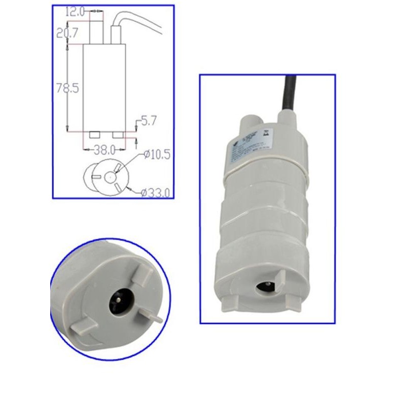 Pompa Celup Dc Water Pump Untuk Solar Cell Tenaga Matahari Dan Aki
