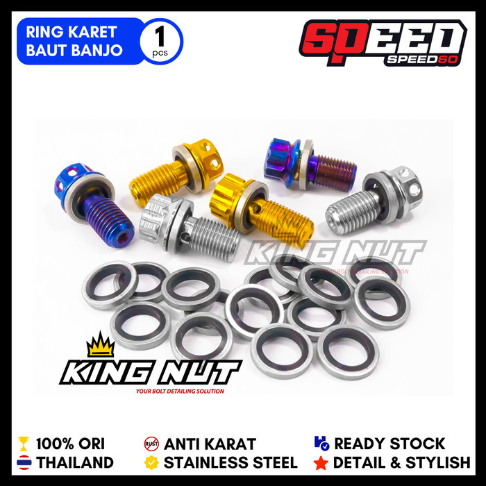Probolt Ring Karet Baut Kaliper Selang Rem King Nut Th Anti Rembes