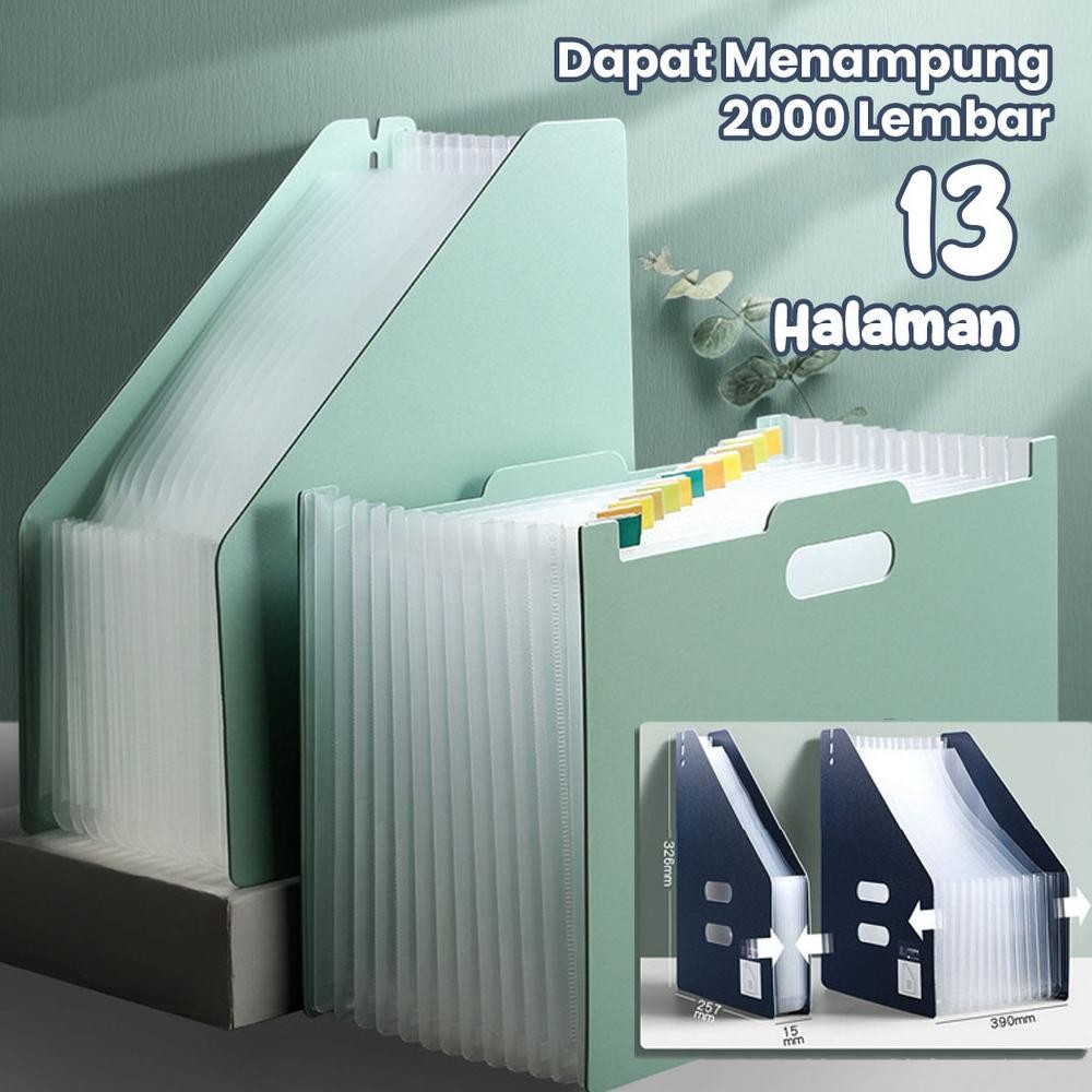 

COD Rhaast Tempat file Standing A4 File folder document bag/ Tas dokumen file 13 sekat y-4