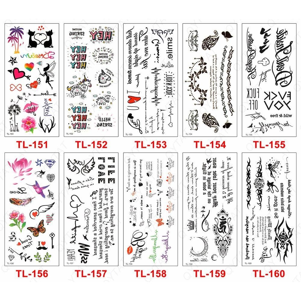 [ Wu TS ] TEMPORARY TATTOOO – TL 151-160