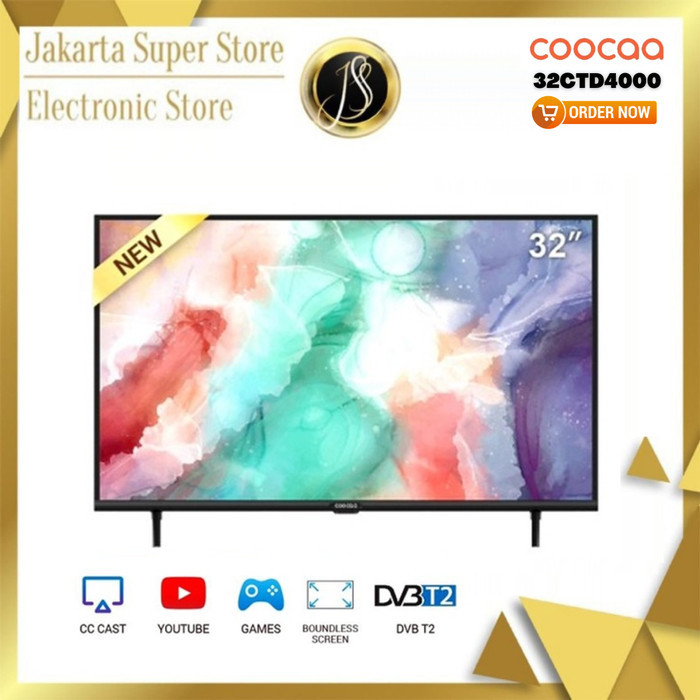 Toko Bakia -- COOCAA LED TV 32 INCH - Smart TV with COOLITA OS 32CTD4000