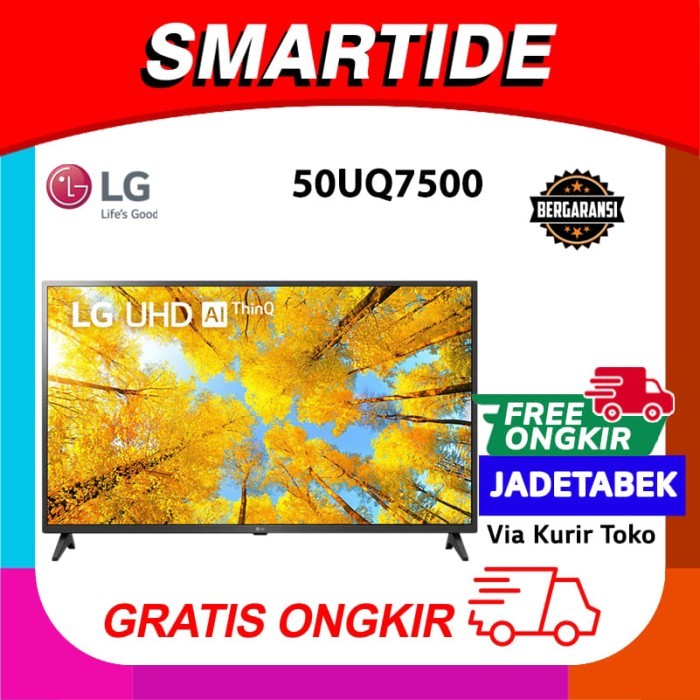 Toko Bakia -- free ongkir jadetabek LG UQ75 50 inch 4K Smart UHD TV 50UQ75006LF