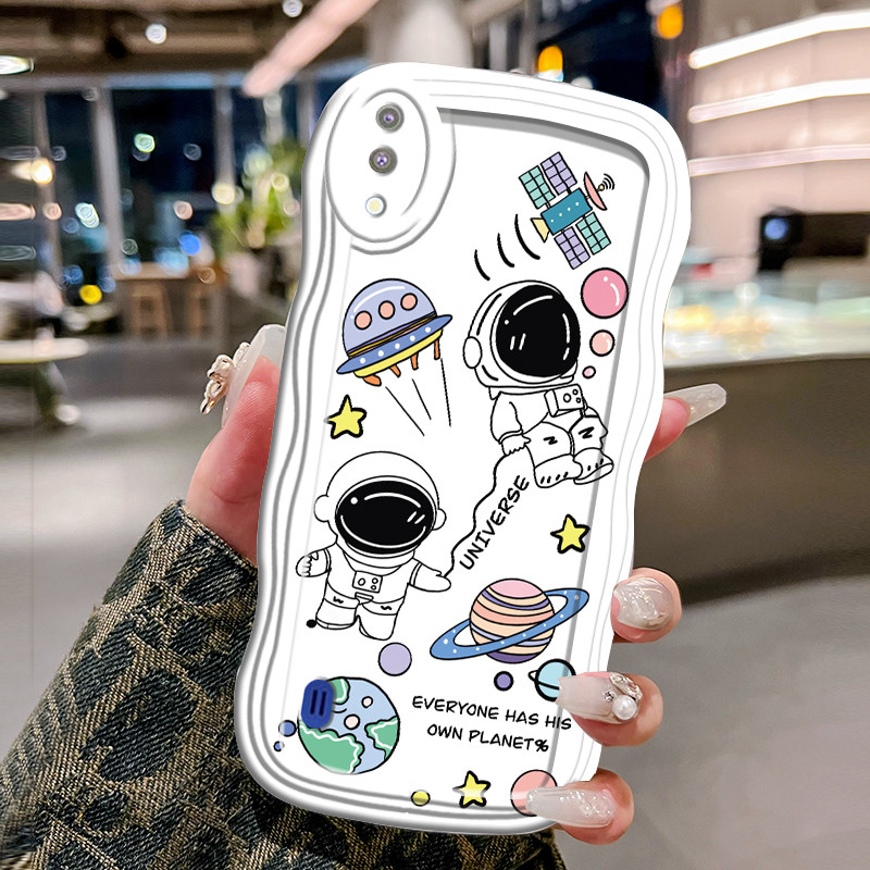 Casing Hp Untuk Samsung Galaxy M10 Case Casing pola astronot Kesing baru Softcase Silikon HP Kasing 