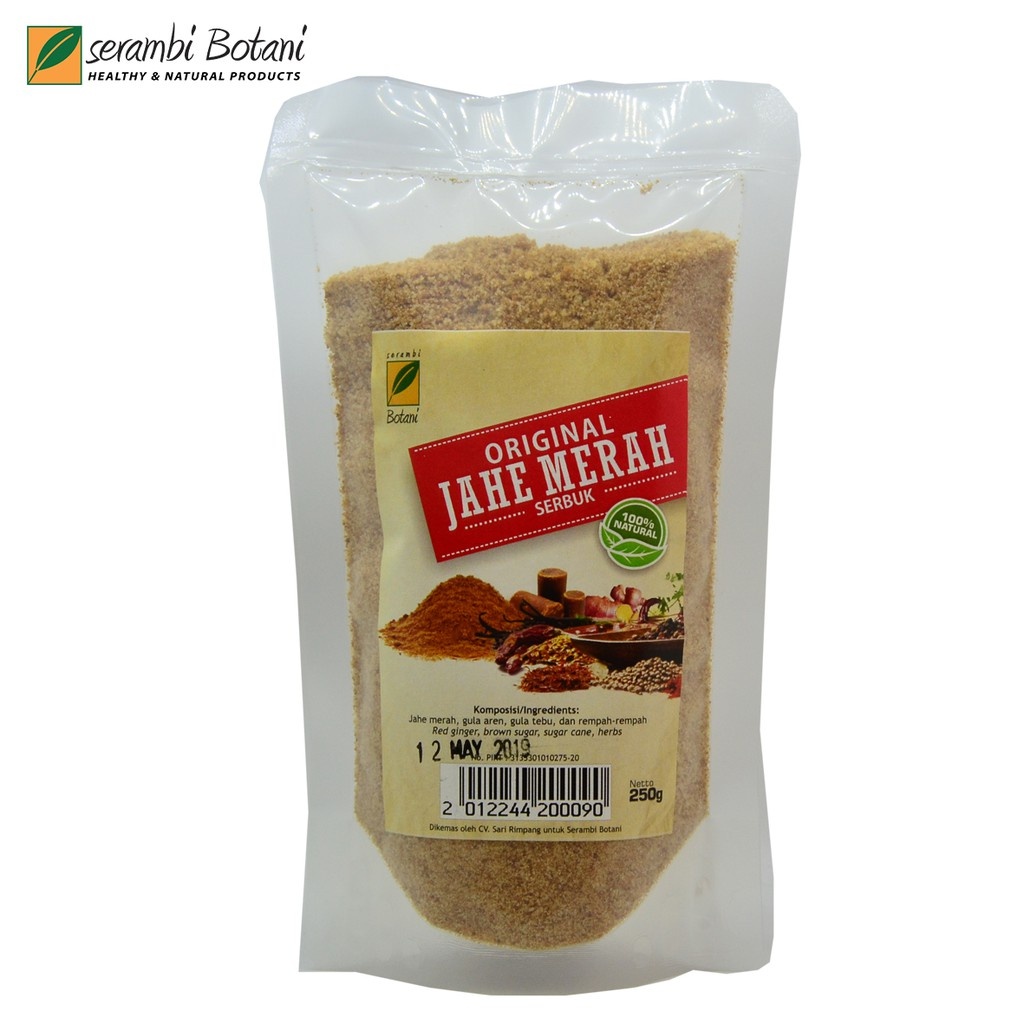 

Bubuk Jahe Merah Gula Jawa Serbuk Serambi Botani