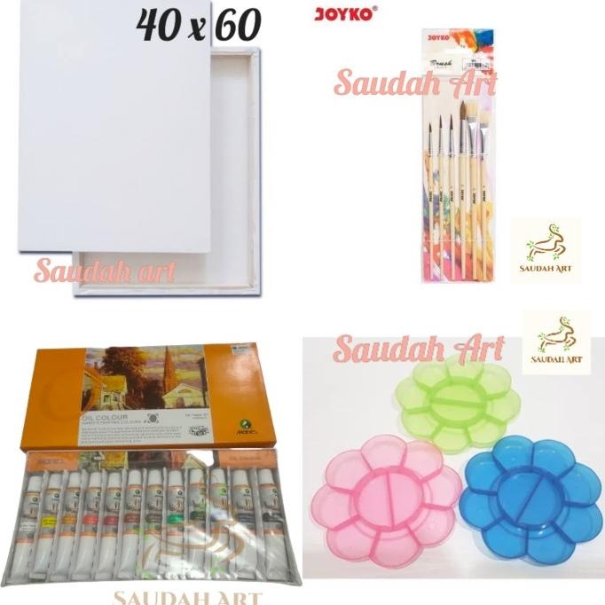 

Paket Kanvas Lukis (Kanvas 40X60,Kuas,Palet,Cat Minyak Maries)
