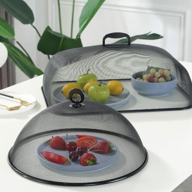 Aesthetic Food Cover - Tudung Saji Stainless Kotak Bulat