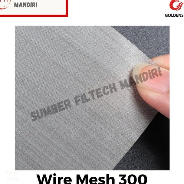 Wire Mesh Saringan Ss 304 # 300 X Tebal 0.04Mm