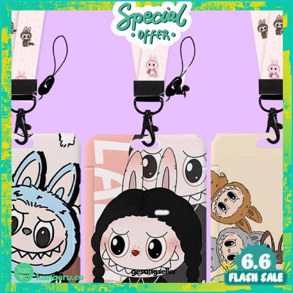 

[ Terbaru ] Lanyard Tali Gantungan Boneka Labubu & Card Holder Labubu / Name Tag Id Card / Id Card Karakter Name Tag Karakter Labubu Dengan Lanyard Tali Gantungan Labubu Cod