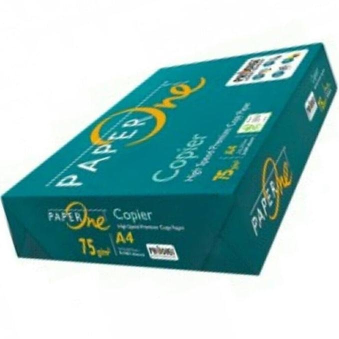 

Kertas Merek Paper One Copier A4 70 gram Isi 500 lembar (sheets)