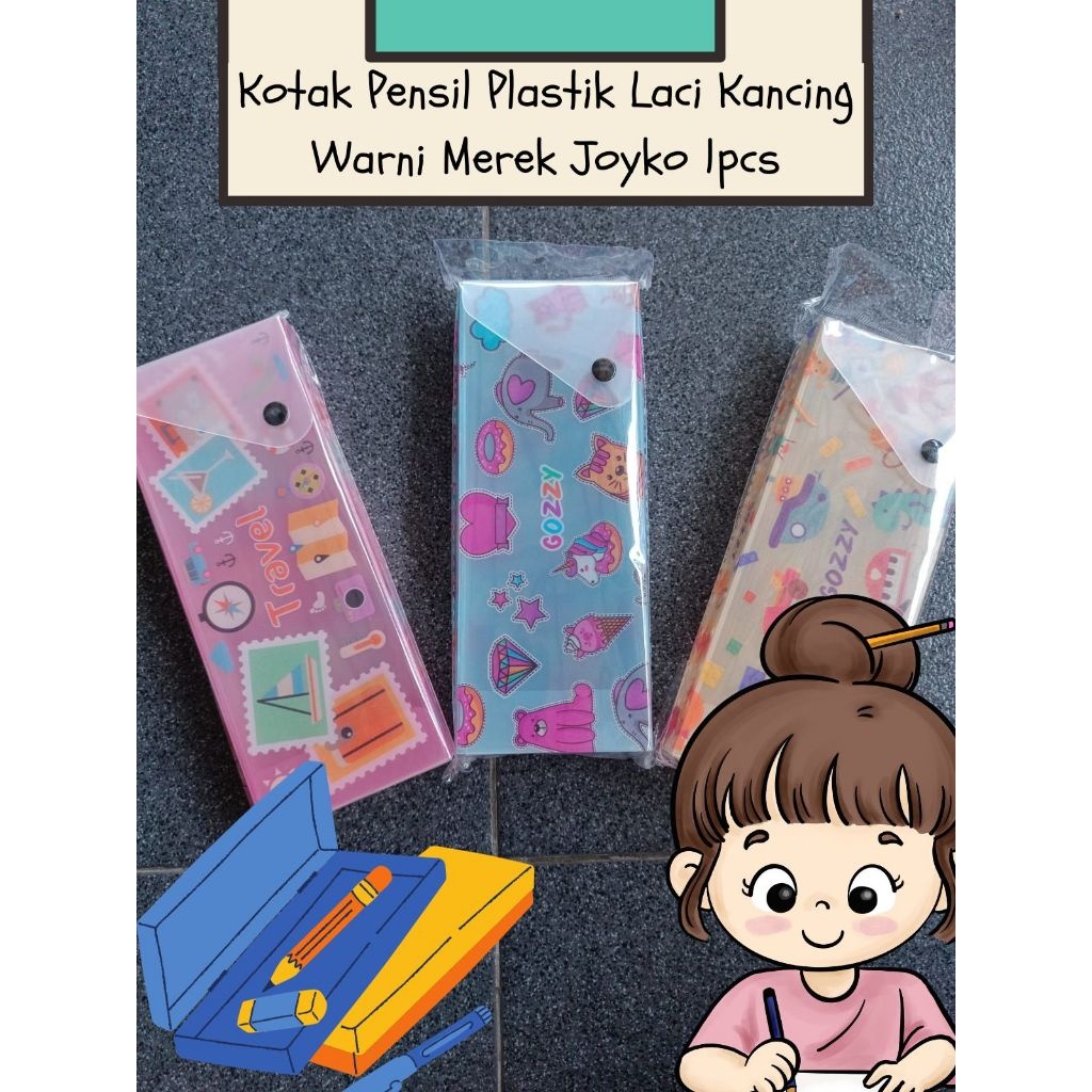 

TEMPAT PENSIL PLASTIK KANCING BESAR MEREK JOYKO 1 PC