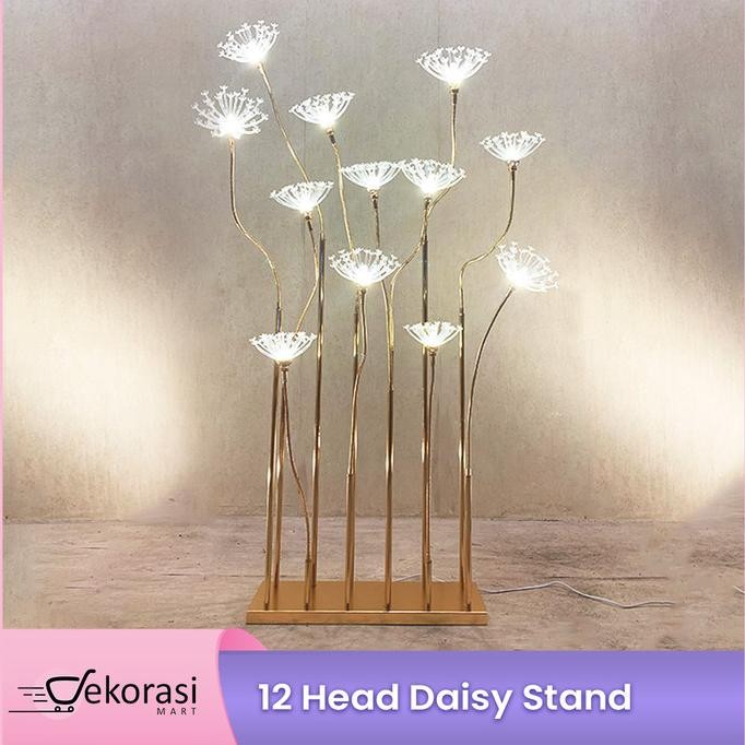 12 Head Daisy Stand/Lampu Standing/Lampu Dekorasi/Dekorasi Pelaminan Ekadwihsnh