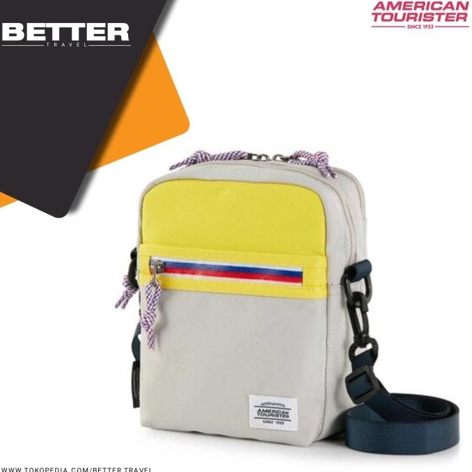 Tas Selempang Pria Casual American Tourister Sling Bag Vertical Original Latuliaknk