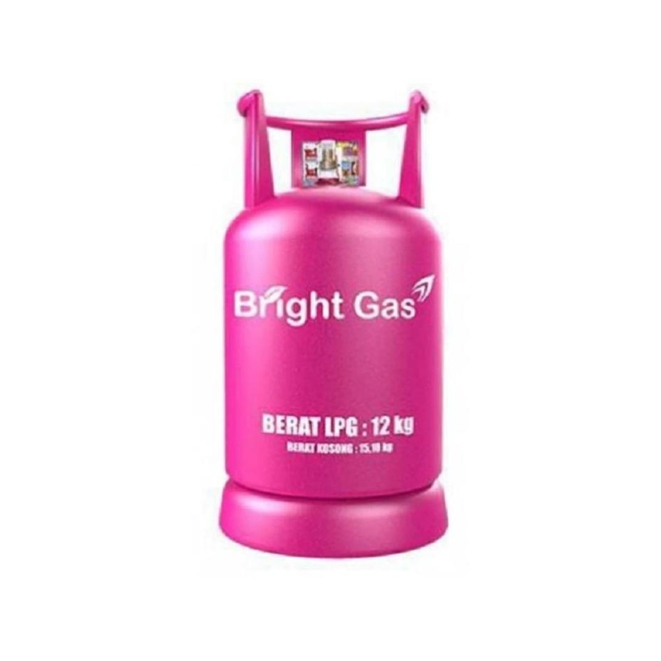 Gas Elpiji Brightgas 12Kg Kosongan Tabung Kompor Gas Ungu Refill Bright Gas 12 Kilo Murah Meriah Lut