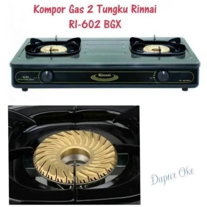 Kompor Gas Rinnai Tornado Ri 602Bgx Kompor Rinnai 2 Tungku Notifandre