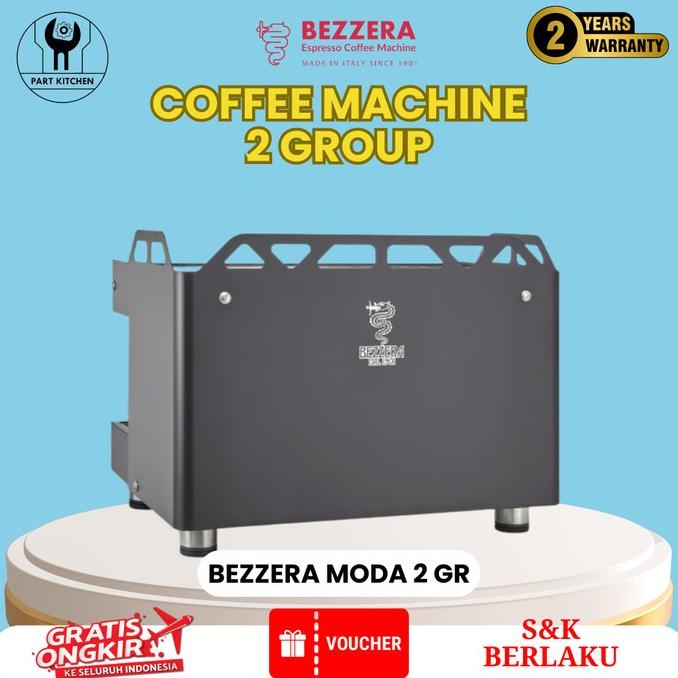 Coffee Machine Bezzera Moda 2 Group Mesin Kopi Bezzera Milikitausaha