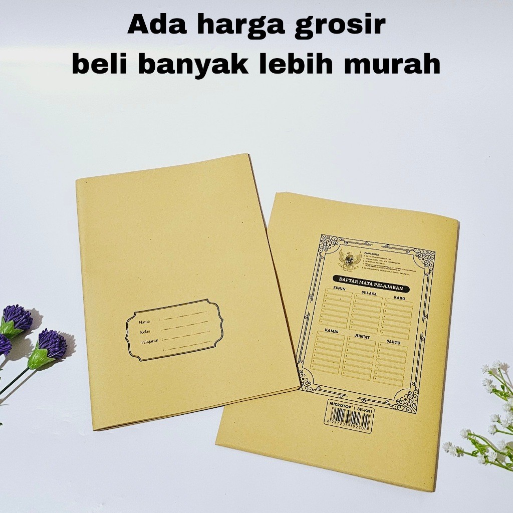 

SOS Sampul Buku Kraft Samson Nama Kwarto/Kecil (20lb) / Sampul Buku Sekolah/Sampul Coklat