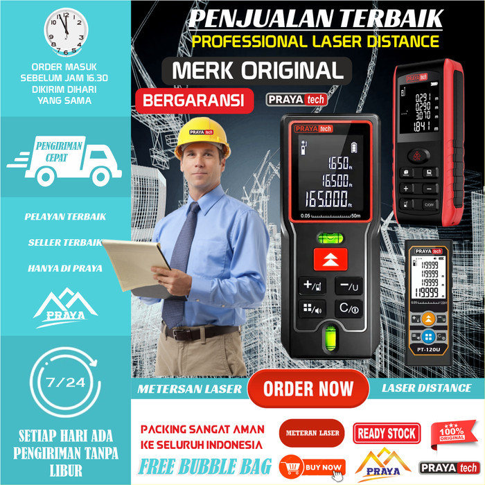 Jual 100M Laser Distance Meter / Meteran Laser / Rangefinder / 100 Meter