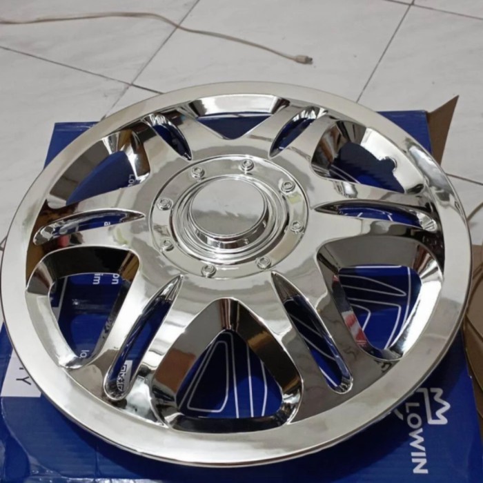 WHEEL DOP COVER VELG RING 12 INCH CHROME