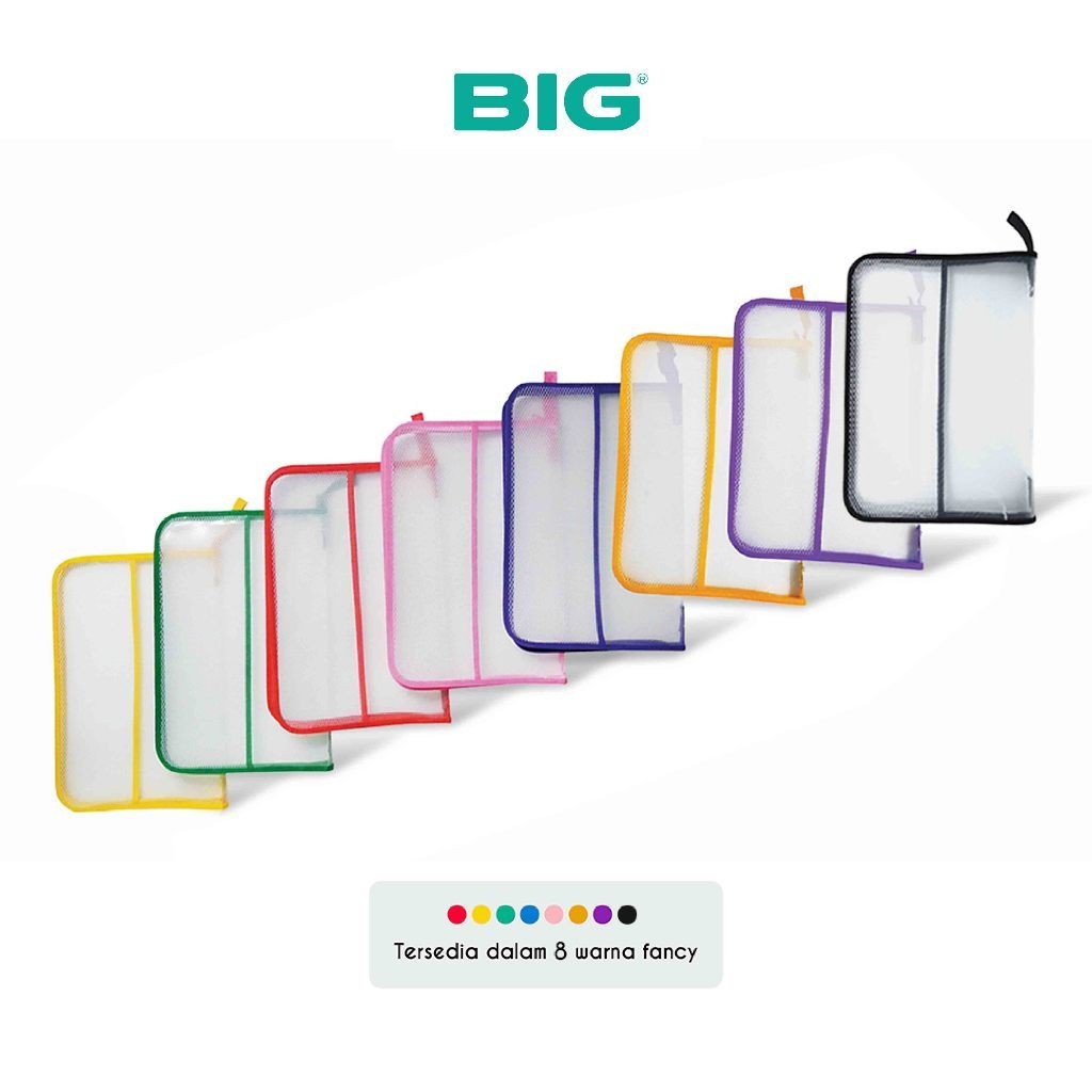 

BIG Tas Map/ Zipper Bag Transparant/ Map Plastik Zipper Bening Jala Folio F4 TS-7001