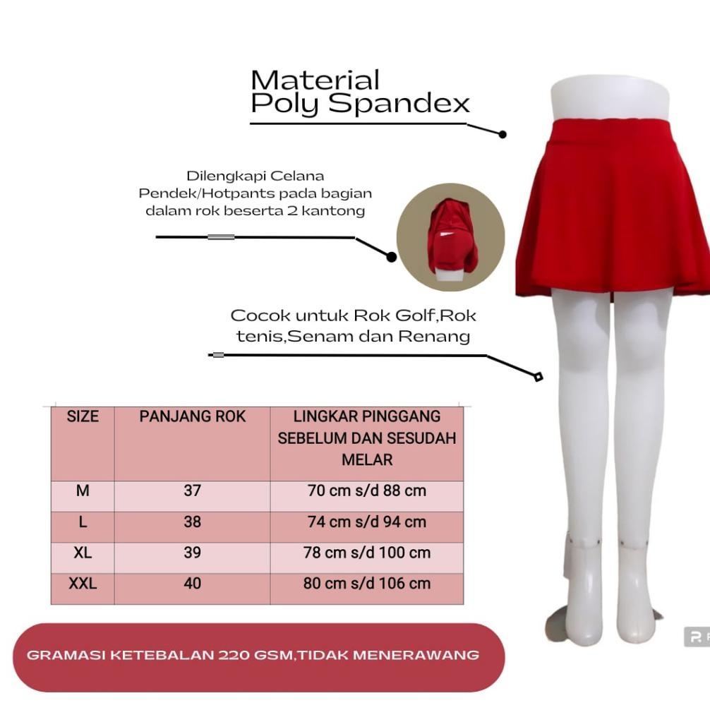 Discount Rok Celana/Mini Rok/Rok Senam/Rok Tenis Dewasa/Celana Rok Senam/Rok Golf/Mini Skirt/Rok Kor