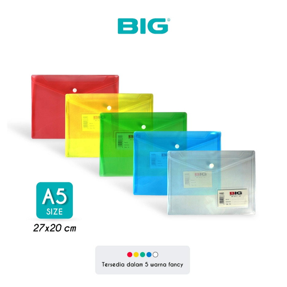 

Map Kancing BIG A5 Plastik + Name Tag / Map Dokumen Kancing MF-8812 (Pcs)