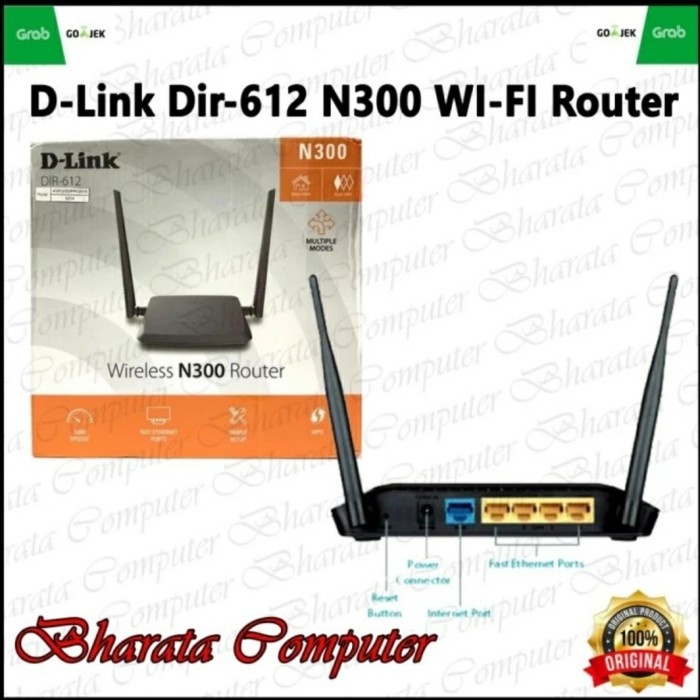 D-LINK DLINK D LINK WIRELESS ROUTER DIR-612 DIR 612 DIR612 N300