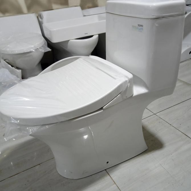 Closet Duduk Toto Cw630J | Closet Duduk Tombol Atas One Piece  Ready