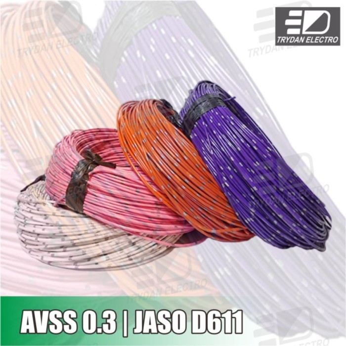 KABEL OTOMOTIF KABEL SERABUT BINTIK MOBIL MOTOR AVSS 0.3 100M/ROL