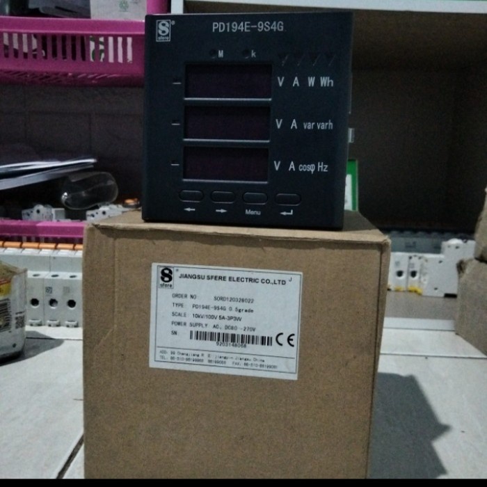 

JIANGSHU SFERE ELEKTRIK PD194E-9S4G 10KV 100V 5A 3P3W