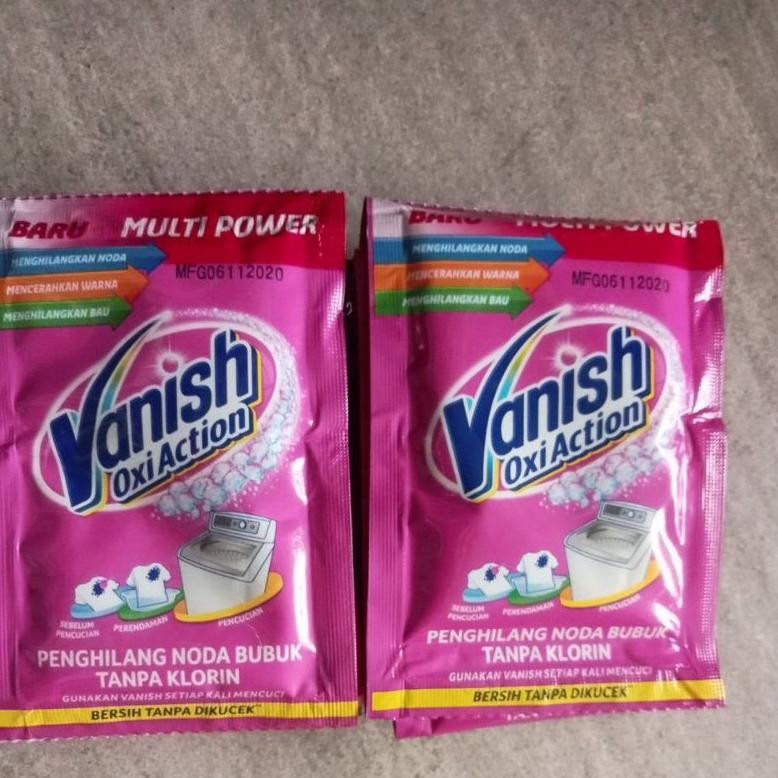 Vanish bubuk pink 30gr x 12 pics bonus harpic 125ml