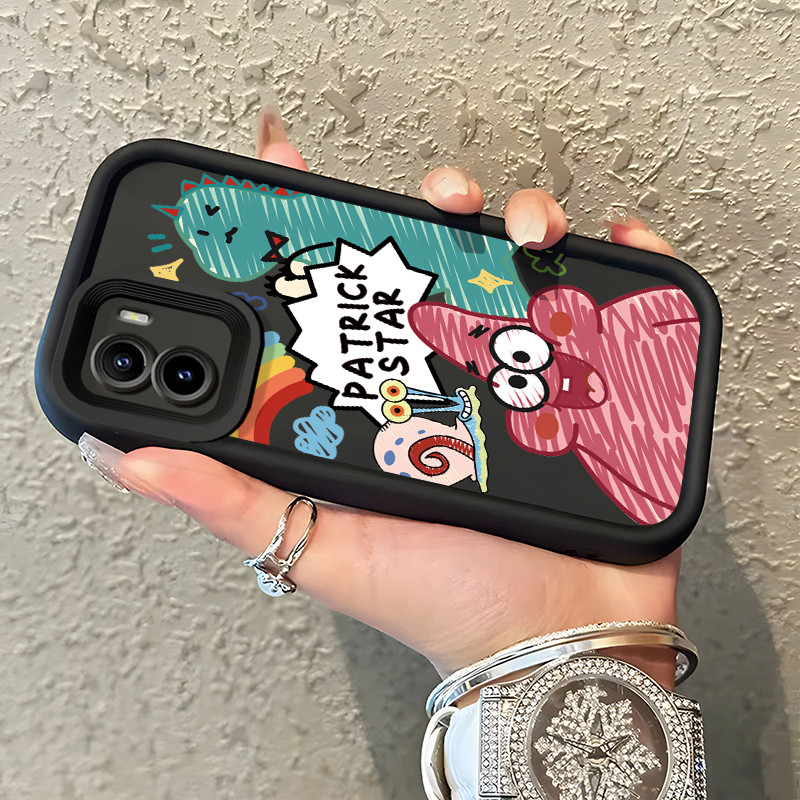 Casing Hp VIVO Y15S Y15A Y01 Case Casing HP pelindung  Cesing Softcase Silikon Kasing pola SpongeBob