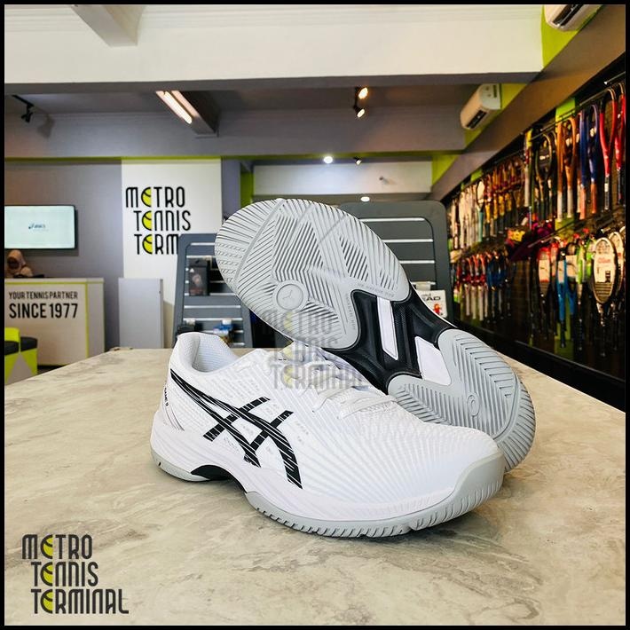Asics Gel-Game 9 White Black ( Sepatu Tenis  )