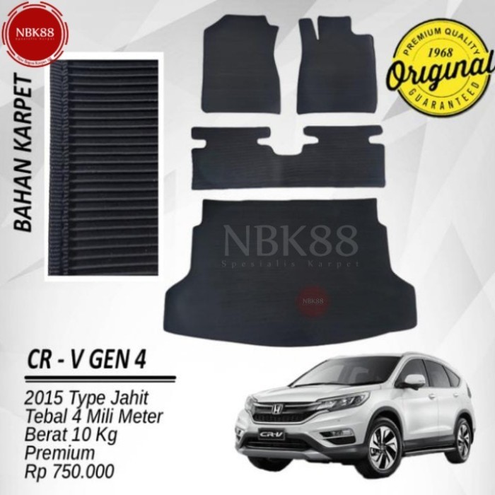 KARPET MOBIL HONDA CRV GEN 4 2015 TYPE JAHIT PREMIUM