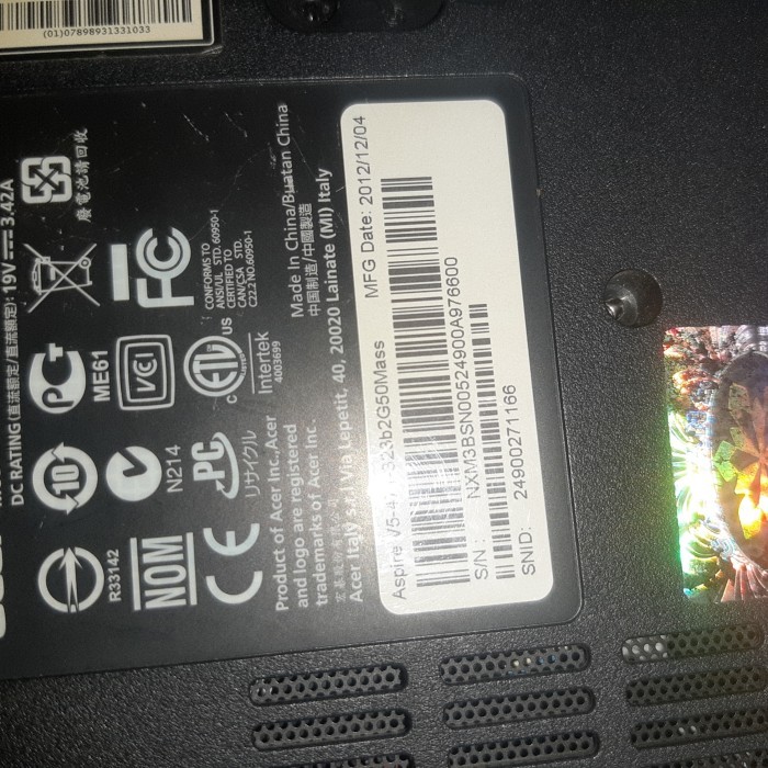 CASING ACER AAPIRE V5 431 471