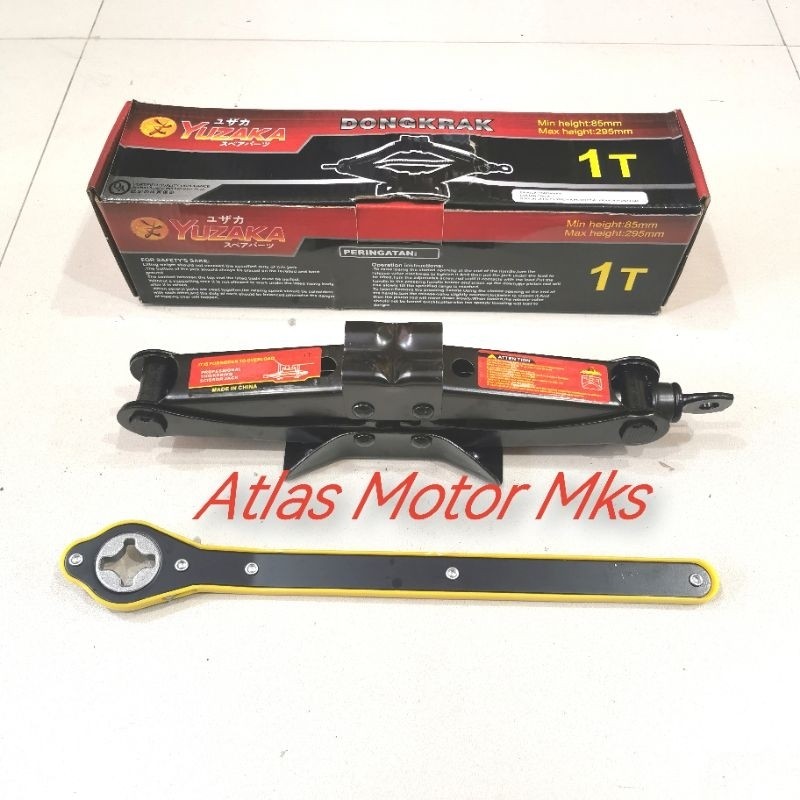 BEST SELLER- [1PC] DONGKRAK JEMBATAN KAPASITAS 1TON + KUNCI OTOMATIS - YUZAKA