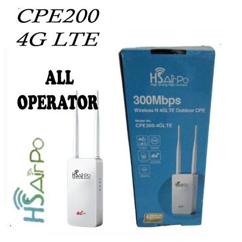 Hsairpo Airpo Cpe200 Modem Outdoor 4G Lte Plus Wireless 2.4Ghz 300Mbps Terlaris
