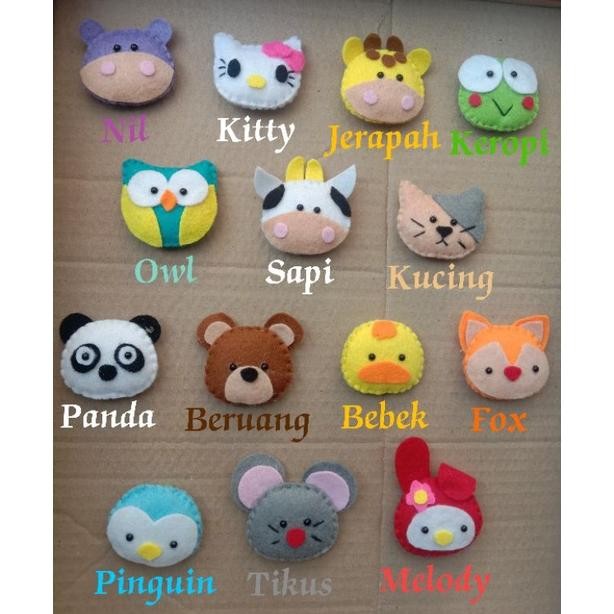Aplikasi/Hiasan boneka flanel