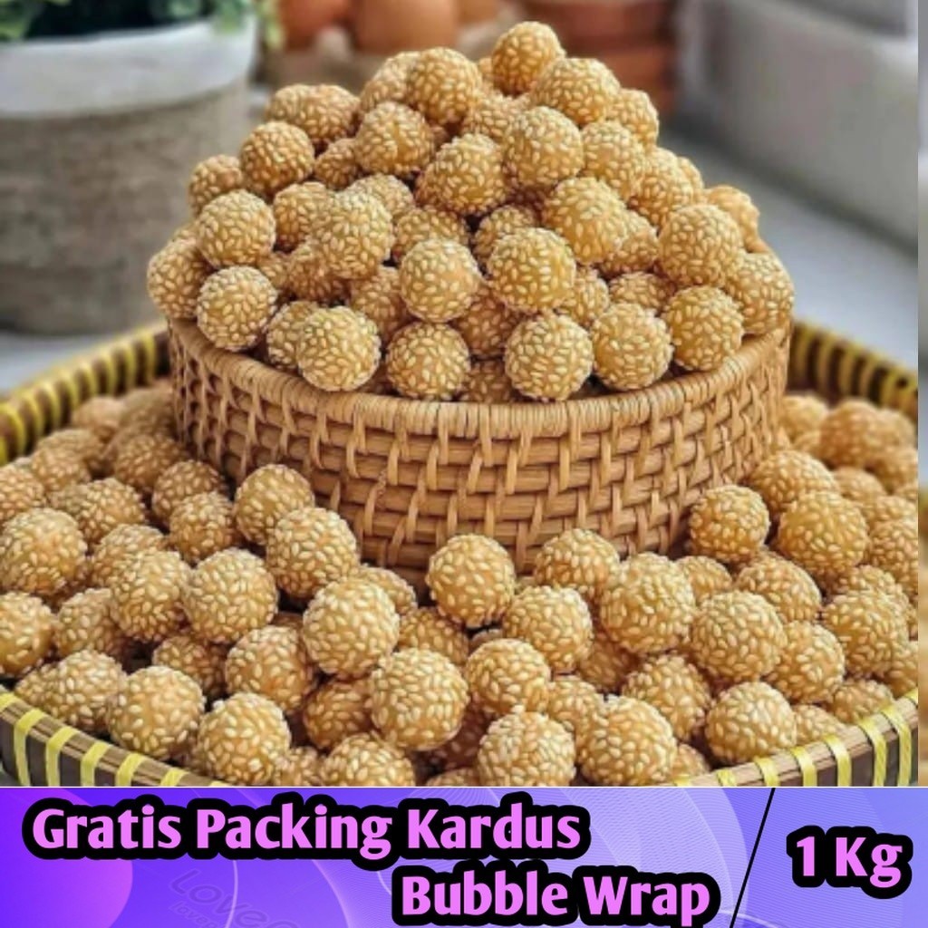 

{1Kg} Ciput Wijen Kuning / Onde Mini Coklat - Iqorni Snack | Snack Kiloan Murah - Makanan Ringan