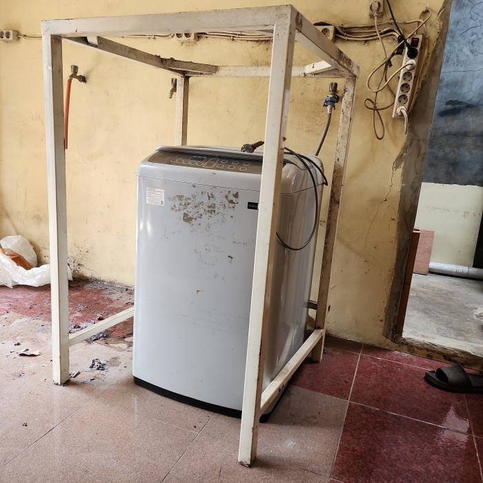 RAK BESI RANGKA BESI MESIN DRYER LAUNDRY
