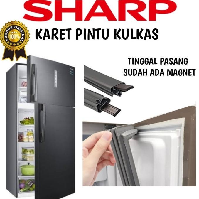 PROMO KARET PINTU KULKAS SHARP 1PINTU DAN 2PINTU CUSTOM