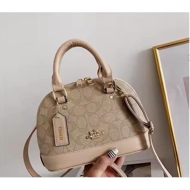 TAS WANITA KULIT PREMIUM SEMI IMPORT/TAS SELEMPANG WANITA/COCH 5421 ALMA MEDIUM 24 CM SLINGBAG WOMEN