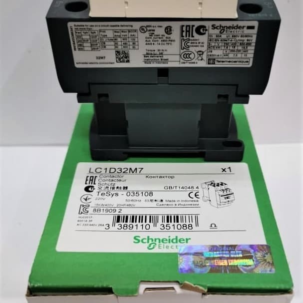 Kontaktor Lc1D32 3P 50Amper 220 Volt Ac Schneider Genuine
